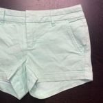Harper Francesca's  Seafoam Mint Green Flat Front Chino Shorts Women's Size 25 Photo 2
