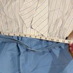 Vintage 1970s Bow Tie Shirt Dress Blue Size M Photo 5