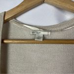Cato  Beige Open Knit Lightweight Open Front Tunic Length Cardigan Sweater L Photo 3