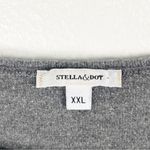 Stella & Dot Heather Gray Boatneck Drop Shoulder 3/4 Sleeves Top, Size XXL Photo 2