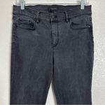 Ann Taylor  The Skinny Light Washed Black Denim Lace-Hem Ankle Jeans, Size 8P Photo 1
