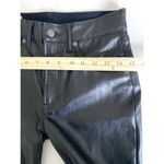 Gap  Vintage Slim High Rise Vegan Leather Black Pants Ankle Length Flattering 2P Photo 5