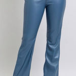 Judy Blue NEW  high-waisted tummy control faux leather bootcut pants 32 Photo 0