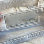 Zadig & Voltaire  Cream Color Ankle Cropped Jeans Photo 5