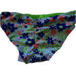New Cyn & Luca Small bikini swim string bottom floral teal medium coverage‎ Blue Photo 4