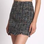 Sans Souci  Tweed Black Mini Skirt Photo 1