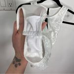 New Mix NWT Sheer white lace & mesh body suit M/L Sexy rave wear festival wear clubbing Photo 6