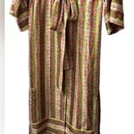 Sandro Striped Kaftan Midi Silk dress Size 36 US size 4 Photo 4