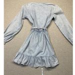 Chelsea and Violet Women's Blue Denim Wrap Dress Size XS Photo 2