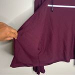 DKNY Open Front Ribbed Ruffle Cropped Sleeve Cardigan Photo 5