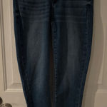 Paige Denim Kylie Crop Jeans Dark Wash Distressed Hem Size 28 Photo 0