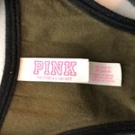 PINK - Victoria's Secret  Crop Sports Bra Racerback Logo Olive Green XS AA-B Photo 2