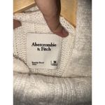 Abercrombie & Fitch  Cream Ribbed Cable Knit Mock Neck Turtleneck Sweater Size M Photo 2