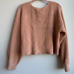 Lunya Cozy Organic Cotton Silk Reversible Pullover Otium Lunya Sweater Medium Pink Photo 9