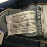 CHAPS Womens Jeans Mid Rise Crop Kick Dark Wash Stretch Size 4/27 Photo 4