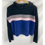 Fabletics  Georgina Sweatshirt II velvet striped cropped hoodie size small Photo 2