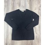 ALC Frank A.L.C. Women's Black Diamond Knit‎ V-Neck KSweater Long Sleeve Size M. Photo 1