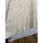 Cara Cara Womens 8 Ivory Linen Dress Polka Dot Maxi Dress Luxury Photo 1