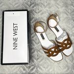 Nine West  Genna Flat Sandals in Natural Leather Photo 1
