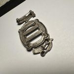 Frame Signed Danecraft I Love My Cat Photo  Kitty Bowl Brooch Pin Pewter Tone Photo 7