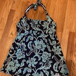 Lands' End  8DD tankini swim top Turquoise and blue Tankini Top Photo 0