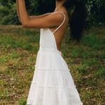 Aritzia White Linen Dress Photo 1