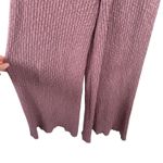 Free People FP Beach Hailee Wide Leg Waffle Knit Pants Purple Womens Medium Photo 2