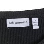 525 America  Black Ribbed Cold Shoulder Sweater Sz S Photo 2