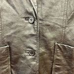 Vintage Uniform John Paul Richard Black Genuine Leather Jacket size 8 Photo 8