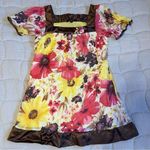 Vintage Y2K 90s Floral Summer Mini Dress Pink Photo 0