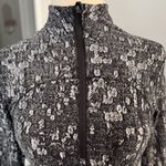 Lululemon Run Briskly 1/2 Zip Eventide Jacquard Black Alpine White Photo 3