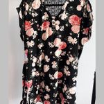 BOBBIE BROOKS Women's Black Floral Dolman Sleeve Dress Plus Size 1X Photo 0