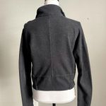 Adidas  | Charcoal Gray Moto Style Jacket Sz M Photo 6