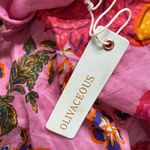 Olivaceous  Pink and Orange Floral Dress Photo 3