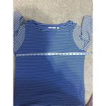 Vineyard Vines  Striped T-Shirt Long Sleeve Boat Neck Blue &‎ White Casual Top Photo 5