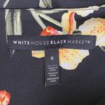 White House | Black Market Elbow-Sleeve Scuba Knit Dress Floral Size 8 Photo 2