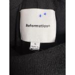 Reformation NEW  Josefina Knit Maxi Dress Sz Small Black Off the Shoulder Sweater Photo 8