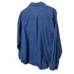 Westbound Vintage 90s Christmas Patchwork Embroidery Denim Shirt Large Photo 5