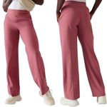Athleta NWOT  Womens Sz 12 Brooklyn Heights High Rise Wide Leg Trouser Berry Pink Photo 1