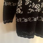 AR Knitwear sparkle rosés sweater/ tunic Black Size 20W Photo 2