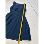 Azazie  Kaya Dress Navy Blue Sleeveless Special Occasion Wedding Cocktail Size 12 Photo 4