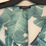 CPOKRTWSO Women's Tropical Leaf Chiffon Swimsuit Cover Up Pom Pom Trim L/XL Size L Photo 1