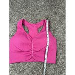 NVGTN Cinched Longline Ribbed Knit Sports Bra Bubble Gum Pink Gym Workout Yoga S Photo 5