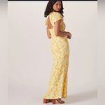 The Normal Brand Ezra Crepe Cinch Dress. Size Small Yellow Photo 5