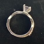 8mm Moissanite Ring • Infinity Pave Band • Size 7 Silver Photo 4