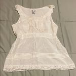 Ultra Pink Vintage “” Brand White Cottage Core Tank Top Photo 0