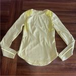 Lululemon -RUN: Ice Queen Long Sleeve Yellow Size 6 Photo 1