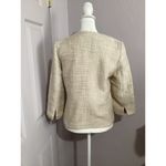 Karl Lagerfeld  Cream Tweed Button Down Basic Jacket Photo 3