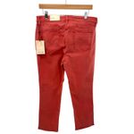 NYDJ Sheri Slim Ankle Jeans Chili Pepper Red Size 12 Lift Tuck Stretch Denim NWT Photo 2