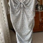 Windsor  White and Blue Floral Dress - Size S Photo 0